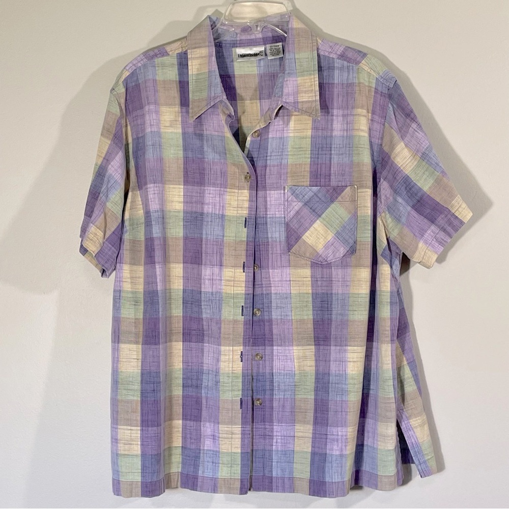 Vintage‎ Gingham Cropped Shirt